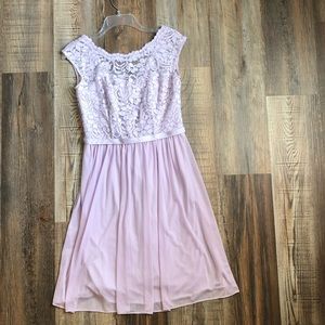 David’s Bridal Purple Bridesmaid Dress